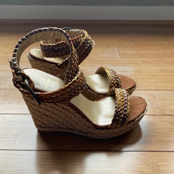 Stuart Weitzman Rafia wedges - Picture 1 of 4